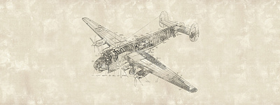 Фотообои DRAWING PLANE 2, INDUSTRY, Factura Фотообои DRAWING PLANE 2, INDUSTRY, Factura